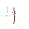 ins style candy color versatile simple and small double knot PU leather rope mobile phone lanyard accessories bag pendant keychain