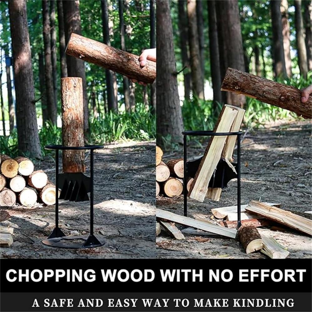 Manual Firewood Splitter for Home Use Firewood Splitter, Firewood Chopping Tool, Safety Carbon Steel, Suitable for Hardwoods