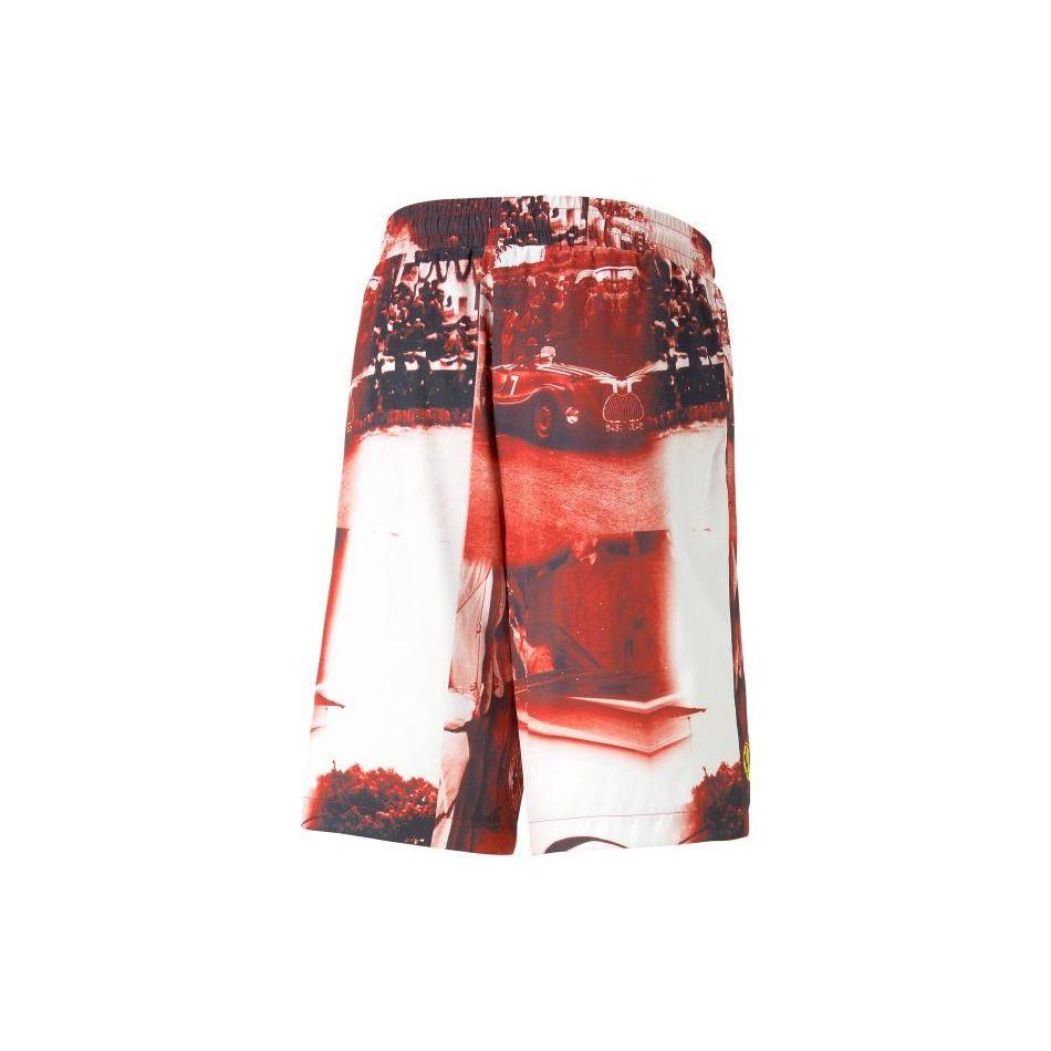 Puma X Ferrari Racing Print Elastic Straight Casual Shorts Unisex Shorts Racing-Red 538104-02