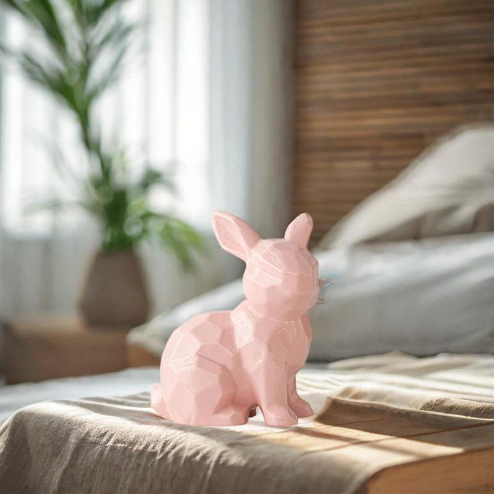 

Figurine for Tabletop Decoration Housewarming Keepsake Animal Statue рожевий