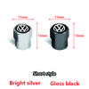 hijk1 4Pcs Meta Alloy Car Tire Valve Stem Air Caps Cover For VW Volkswagen Golf Polo Passat Tiguan Touran Jetta GTI Car Accessories