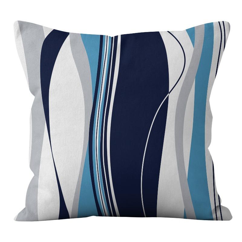 Personalized Fashionable Geometric Abstract Short Plush Pillowcase Home Cushion Cushion Cover