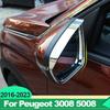 For Peugeot 3008 5008 GT 2016-2018      Car Rearview Mirror Eyebrow Shield Cover Trims Sticker Decoration