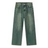 New Spring Denim Pants Men and Women High Quality Men's Denim Pants Jeans Retro Gradient Color Wide Leg Pant Men
