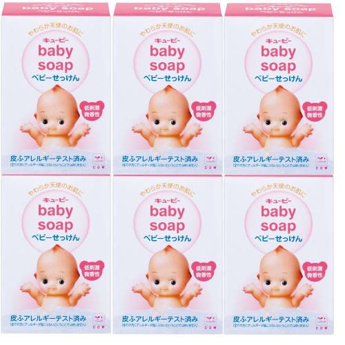 Kewpie Baby Soap, 6 Pieces (90g X 6 Pieces)