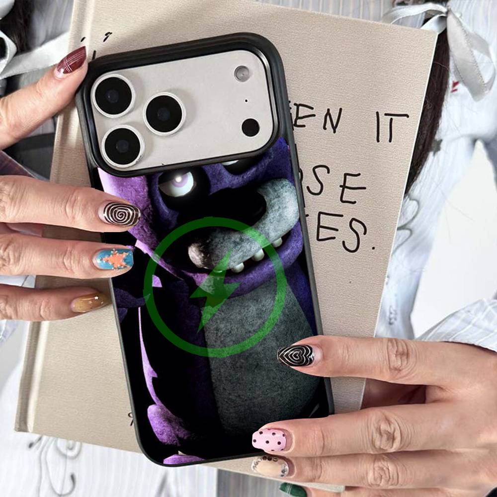W-Fnaf-e-Fives-nights-At-Freddys Für Magsafe Kabelloses Ladecase Für iPhone 17 16 15 14 13 12 11 15 Pro Max Magnetische Abdeckung