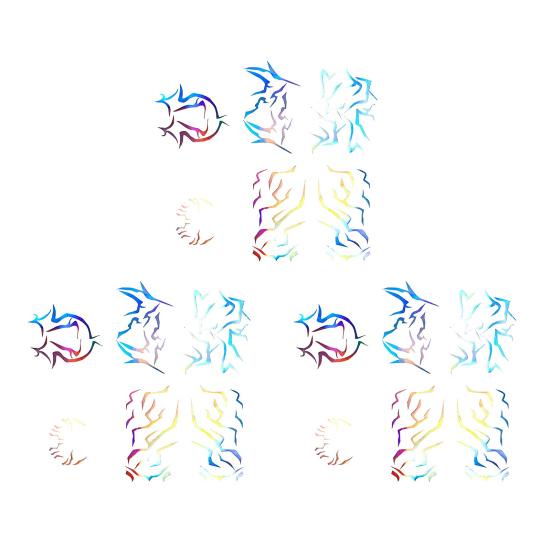 Temporary Tattoo Stickers Waterproof Body Art Long-lasting Cosplay Tattoos Stickers for Parties Festivals Concerts Role Playing Props