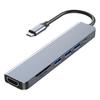 7 In 1 USB C Hubs With HDTV 4K PD100W Fast Charging USB A Port Card Reader For Laptop PC