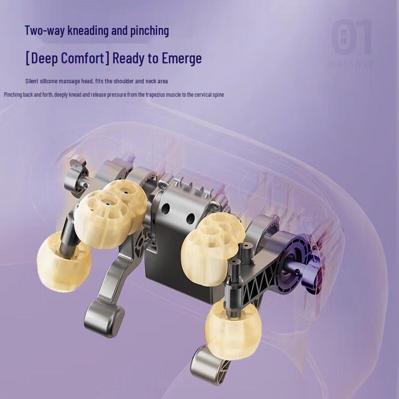 Chigo Portable Neck & Shoulder Kneading Massager Pillow CN plug (adapter included)