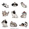 9 Stück Hunde Stickaufnäher Cartoon Katzen Nähaufnäher Aufbügler Applikationsaufnäher Aufnäher zum Aufnähen für Kleidung