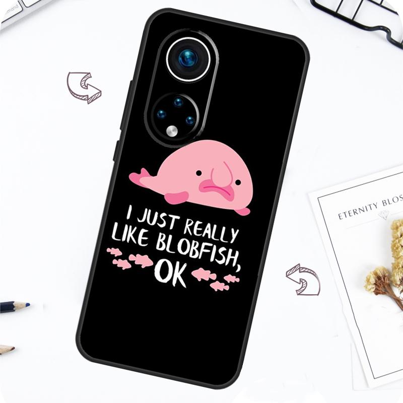 Cute Blobfish Case For Honor Magic 5 6 7 Lite Honor 200 Pro X8b X9a X8a X8 X9 X9c X9b 50 70 90 Lite Cover