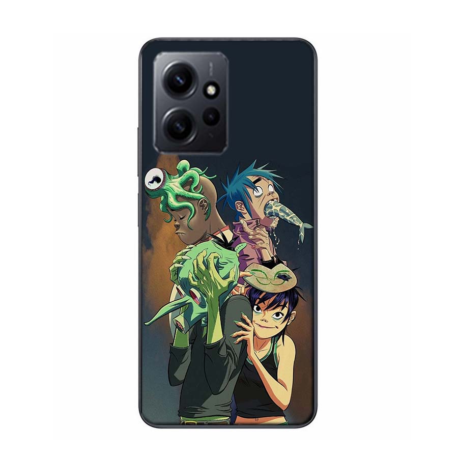 Gorillaz Anime Phone Case For Redmi 12 13C 12C 15C 9 10 10C Note 13 Pro Plus 14 15 Pro 9T 9C 9A TPU Soft Cover Clear Cell Cases