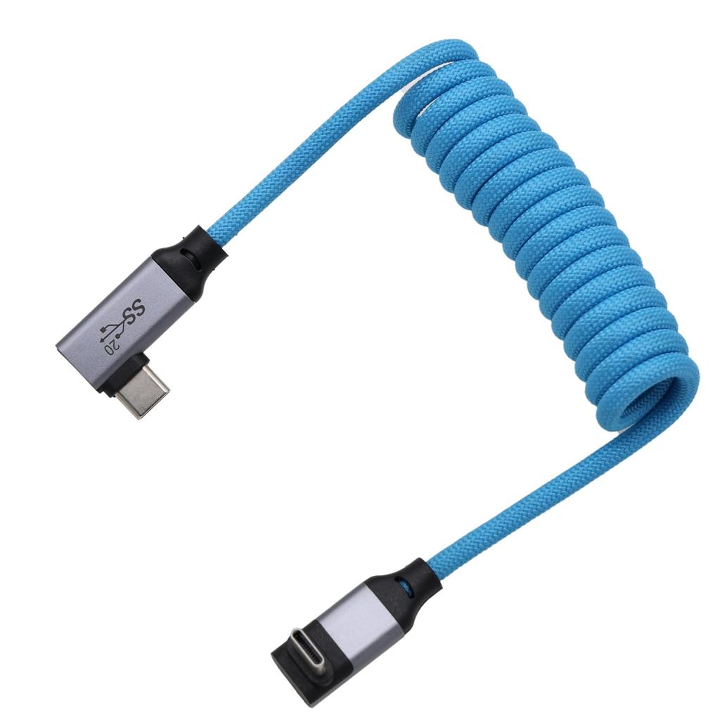 HangTon USB Type C 20Gbps PD 100W 4K 60p Cable for Samsung BMPCC ZCAM R6 Mark FX30 iPhone Smartphone Max Right Diagonal 30cm USB-C SSD, 6K, GH6, R5,