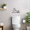 Man Toilet Metal Sign Wall Decoration Modern Kitchen Bathtub Tool Men Wall Art Indoor Outdoor Home Office Living Room Decorative Sign