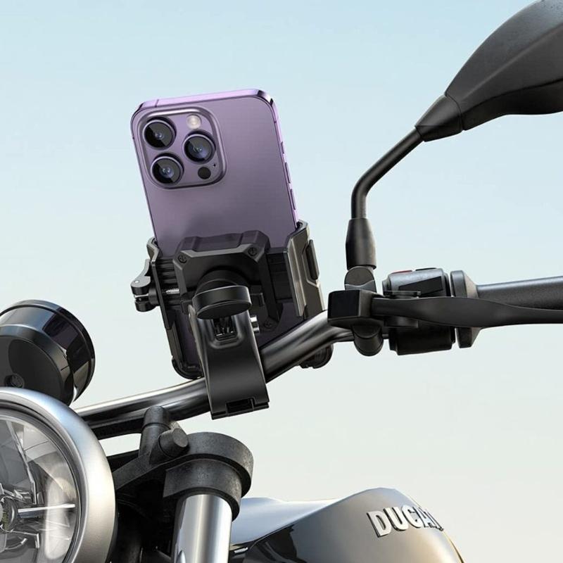 Bicycles Phone Holder with 360 Degree Rotation Easy Installation Phone Mount Biking Phone Accessory for Safe Navigation