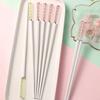 Japanese Chopsticks Alloy Amber Cherry Blossom Antibacterial Anti-slip High Temperature Resistant Reusable Kitchen Tableware
