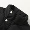 Men's Padded Vest Winter  Fashion Stand Collar Thick Warm Black Sleeveless Jackets Plus Size Korean Style Waistcoat