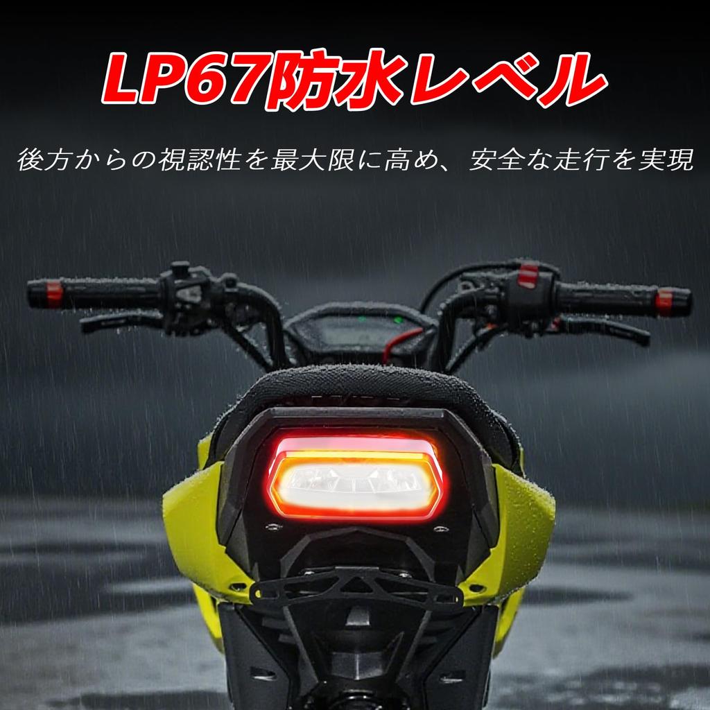JFG Motorcycle Tail Lamp Turn Signal Integrated 12V LED Applicable