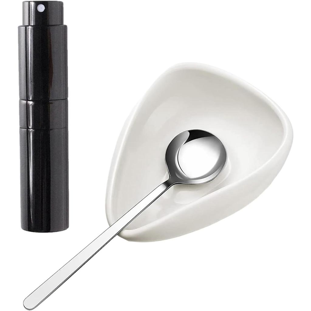 Coffee Bean Scale Dish Coffee Dosing Tray Spray Bottle Coffee Weighing Tools Measuring Spoon Gift for Coffee Enthusiasts