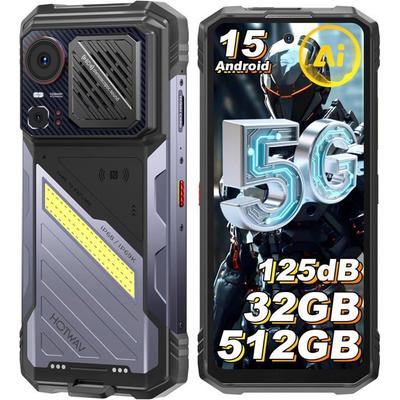 HOTWAV Hyper 8 Pro Telephone Portable Incassable 5G 32Go+512Go Smartphone 6.78" 12000mAh Android 15 Caméra 108MP Dual SIM/NFC/IP68