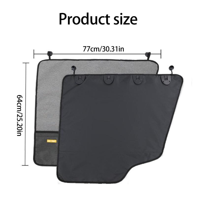 2Pcs Dog Car Door Cover for Cars, Trucks and SUV Car Door Guard Protective Cushion Door Inside Protector