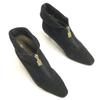 Yves Saint Laurent Leather Ankle Boots Black Size 36.5 Women’s Italy Made(USED)