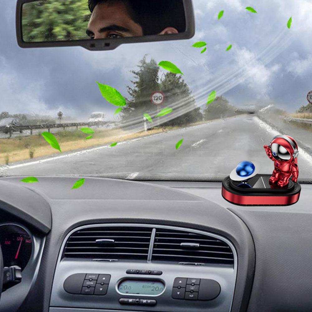 Astronaut Solar Car Air Freshener Rotatable Car Essential Aromatherapy Interior Diffuser Accessories Oil Car Y6G9