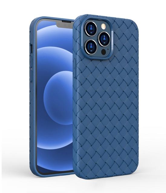 Ultra Thin Braide Weave Skin Phone Case For Iphone 14 12 11 13 Pro Max Xr X Xs 7 8 Plus Soft Tpu Cover