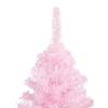 Maison Exclusive - Arbre de Noël artificiel pré-éclairé et boules rose 180 cm PVC