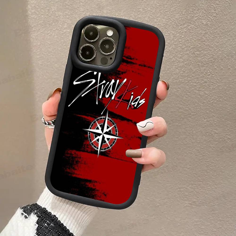 1PC Fashion Kpop S-Stray-Kids Phone Case for iPhone 17 16 15 14 13 12 11 Pro Max Plus Silicone Shockproof Case