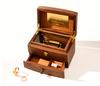 30-tone Wooden Hand Cranked Music Box Custom Engraving High-end Pop Melody Creative