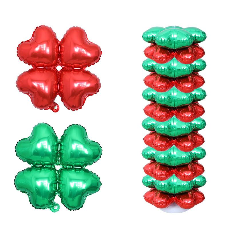 

10pcs 18inch Four-leaf Clover Birthday Party Balloons Valentine s Day Aluminium Foil Ballons Birthday Party Decors Adult and kid 18inch
