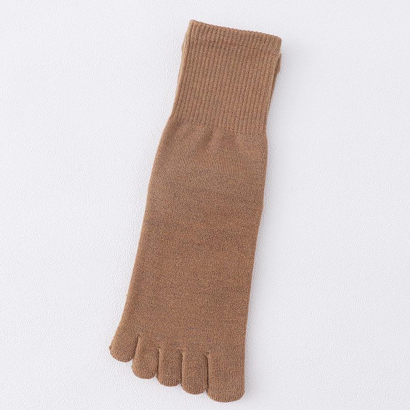 Women's Cashmere Five-Toe Socks - Thick, Warm, and Sweat-Absorbent for Autumn and Winter