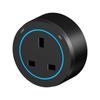 UK / Universal Outlet Movable Track Socket 40cm Black Round Romovable Adapter 8000W Insulation Protection Multi-Outlet Sockets