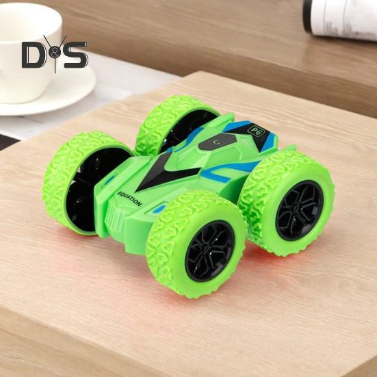 4-teiliges doppelseitiges Flip-Stunt-Auto-Spielzeug mit vier TPR-Rädern und Trägheitsantrieb, LKW-Spielzeug für drinnen und draußen, Geländewagen-Spielzeug, Geschenke für Kleinkinder, Jungen und Mädchen