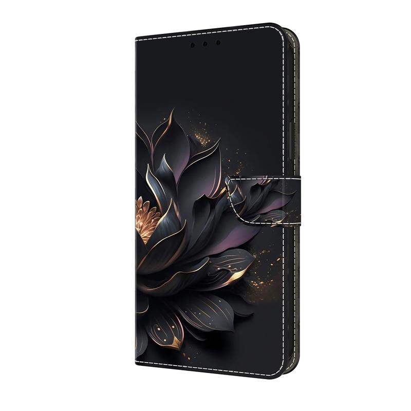 Étui Rose Fleur Edge60Pro/Edge60 Fusion pour Moto G86 G56 G85 G55 G35 G05 G84 G54 G34 G24 Étuis Portefeuille Housse Arrière en Cuir