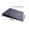 Rubber-Plastic Car Ramp: Slope Mat, Curb Edge, Uphill Climb, Triangle Speed Bump