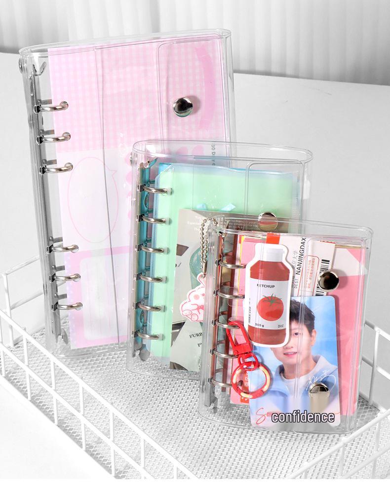 M5 Transparent PVC Binder Cover for A6/A7 Photocards & Stickers