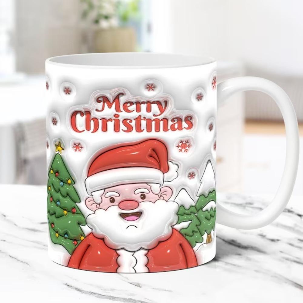 Christmas Snowman Gingerbread Man Socks Ceramic Coffee Mug