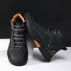 New Handmade Casual Leather Shoes Men Ankle Boots Outdoor Shoes Sneakers Spring Retro Breathable Lace Up Non-Slip Walking Shoes