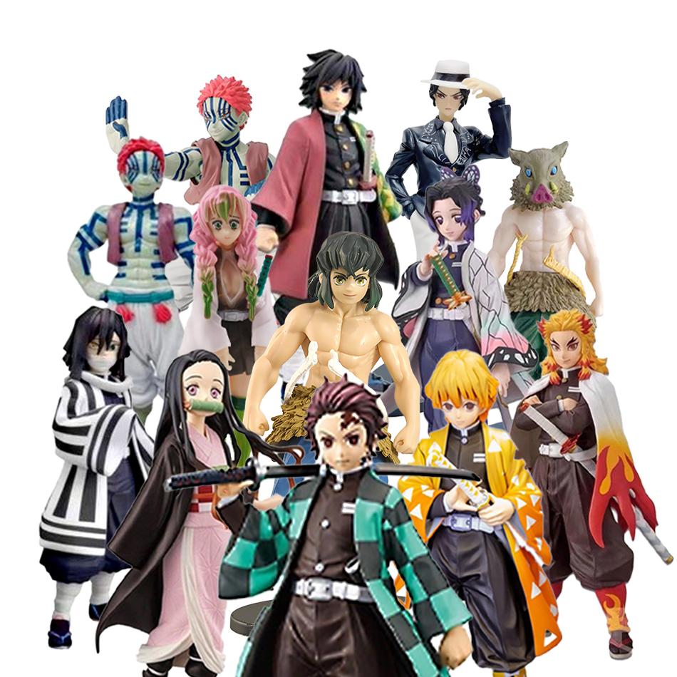 Hot Anime Demon Slayer Kimetsu Yaiba Figure Kamado Tanjirou Action Agatsuma Zenitsu Nezuko Warrior Model Toys PVC no Poseable Articulated Scale 7