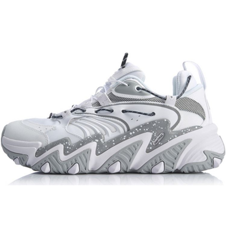

Кроссовки женские Li Ning X-Claw Cat Paw с нескользящей подошвой, легкие, спортивные, повседневные, белые, серебристые AGLQ014-1
