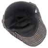 Plaid Beret Herre Britisk Cap Høst Vinter Tykk Varm Forover Cap Newsboy Cap