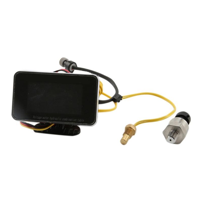 

3 In1 LCD Car Digital Gauge Voltmeter/Oil Pressure/Water Temp 12-24V Universal-A87Q чорний
