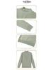2024 Women's Autumn/Winter Semi-High Collar Long-Sleeve Knitted Top for Middle-Aged and Elderly.