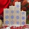 12/16Pcs Christmas Series Painting Stencils Reusable Washable For Watercolor Stone Graffiti And More