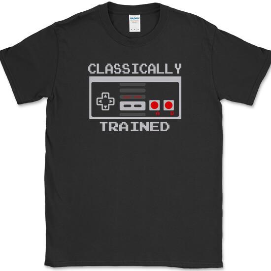 

CLASSICALLY TRAINED T-Shirt Funny Video Gaming Gamer Graphic Tee 3XL