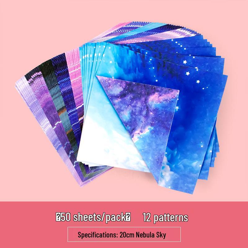 Starry Sky Origami Constellation Paper: Double-Sided Square Craft Sheets for Children's Colorful Projects