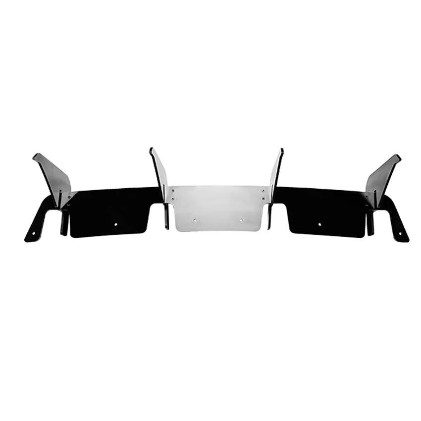 For Mercedes Benz A Class W176 A180 A200 A250 A260 A45 AMG 2013-2018 Rear Bumper Diffuser Lip Rear Side Splitters Spoiler Lip Gloss Black