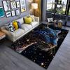 Cosmic Panther Glowing with Stars Carpet Yoga Living Room Room Decor Children's Crawling Mat Doormat Area Rug Games Mat